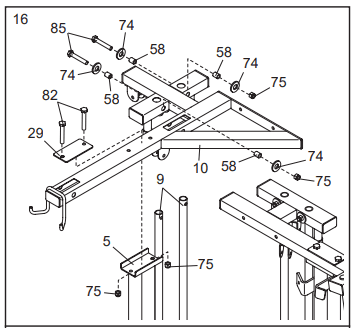Golds Gym XR66 GGSY69530 Home Gym System 18