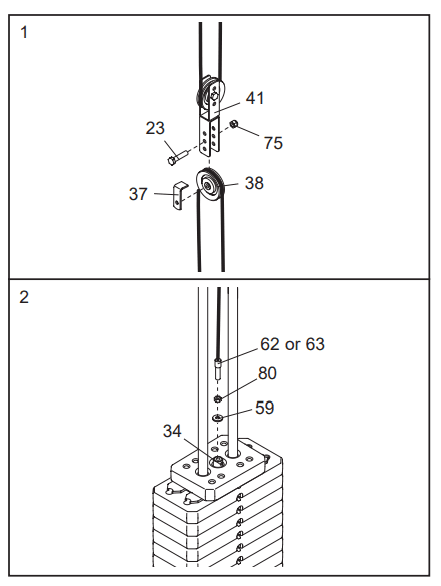 Golds Gym XR66 GGSY69530 Home Gym System 36