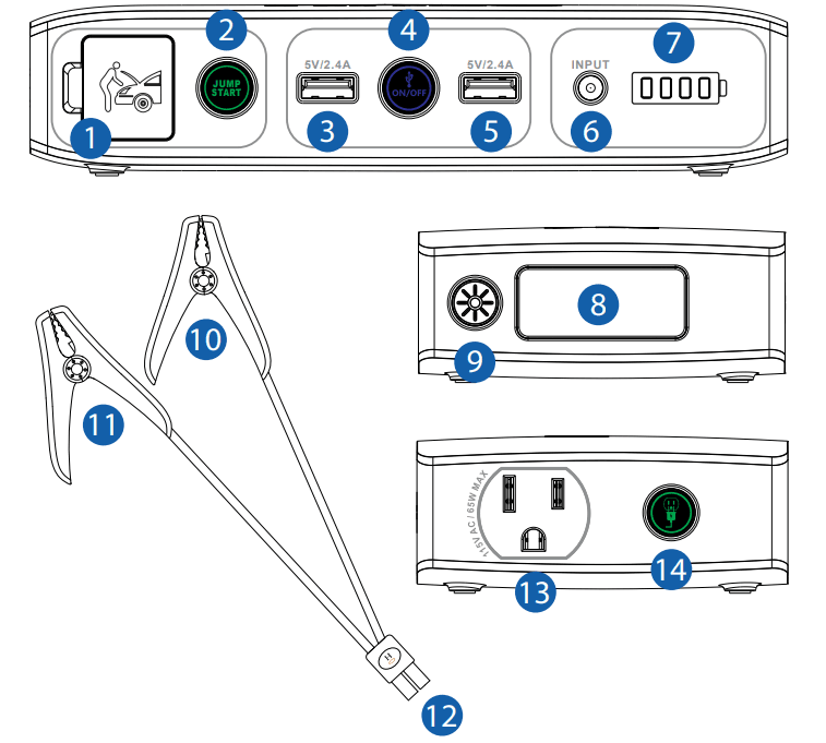 HALO ACDC Bolt 58830 Portable Power Bank Instructions Manual HALO ACDC Bolt 58830 Portable Power Bank 1