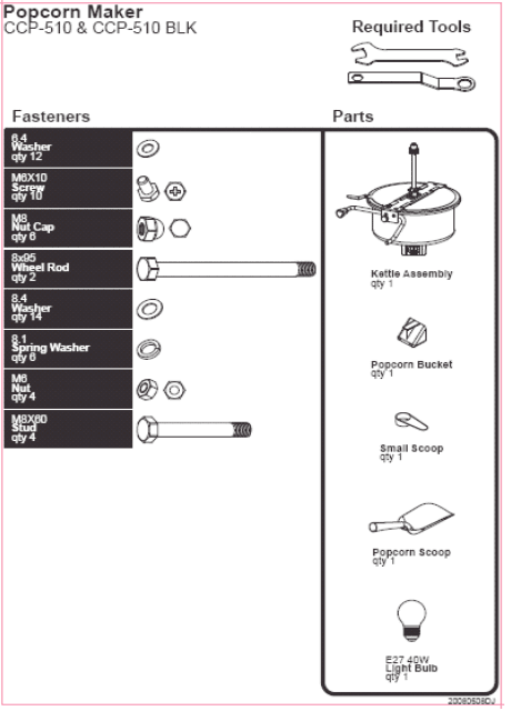 Nostalgia Electrics CCP-510 Professional Popcorn Cart Instruction Manual Nostalgia Electrics CCP-510 Professional Popcorn Cart 1