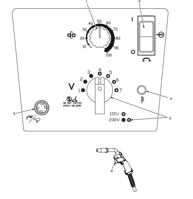 Hobart Handler 210MVP MIG Wire Welder 4