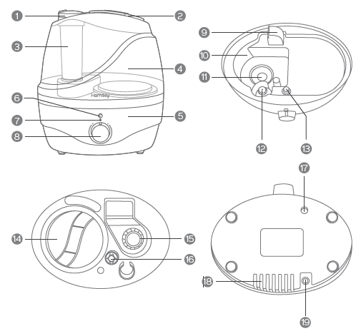 Homasy HM589 Cool Mist Humidifier User Manual-13