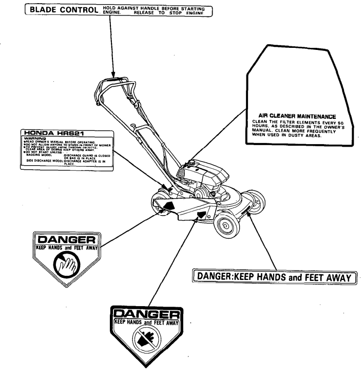 Honda HRS21 Rotary Lawn Mower 2
