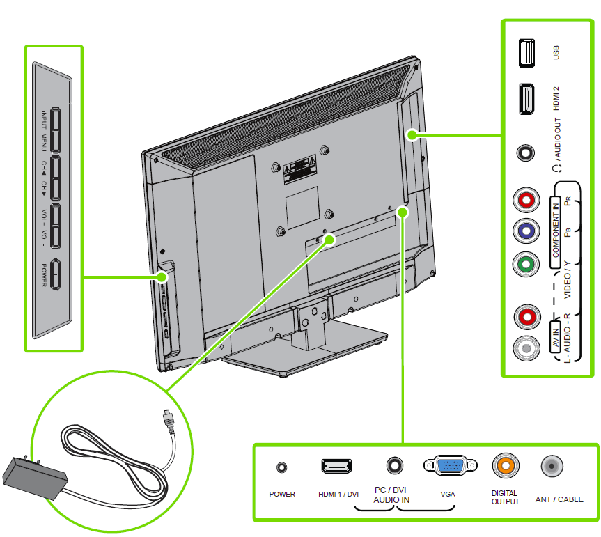 Insignia NS-24E200NA14 24-inches LED TV-9