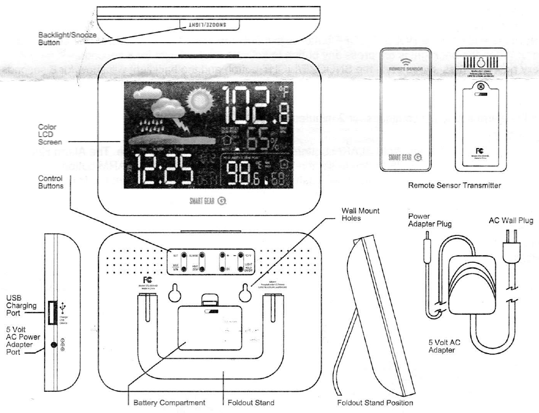JLR Gear Smart Gear Wireless Weather Station User Manual-1
