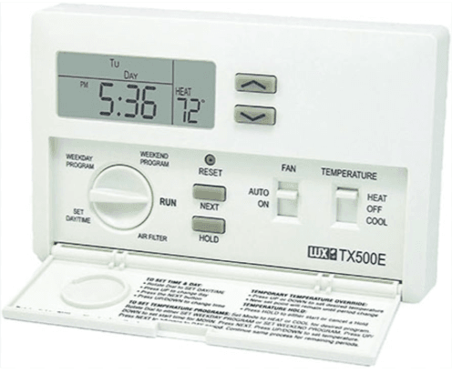 Lux Products TX500E Thermostat User Manual-main
