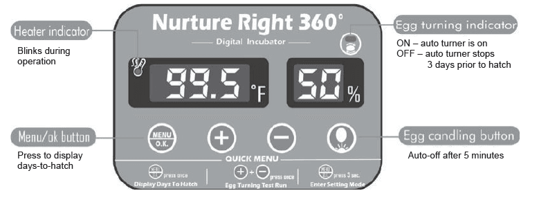 MannaPro Harris Farms Nurture Right 360 Egg Incubator Instructions-1