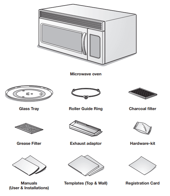 Samsung DE68-03267F-01 Microwave Oven 2