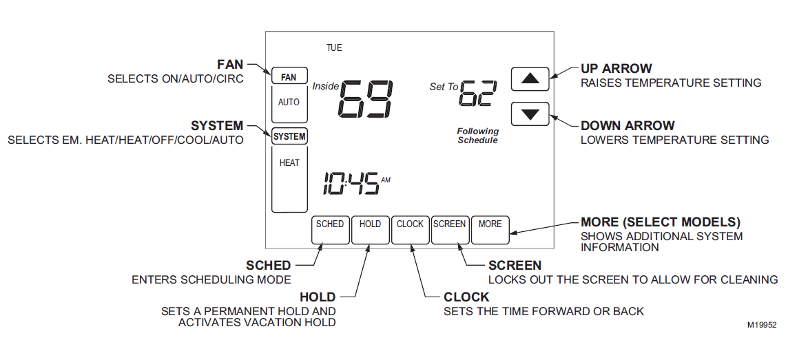 Trane TCONT800 Touch Screen Programmable Thermostat User Manual Trane TCONT800 Touch Screen Programmable Thermostat 1