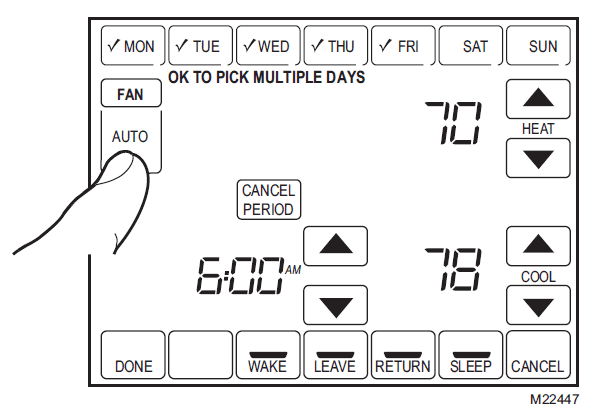 Trane TCONT800 Touch Screen Programmable Thermostat User Manual Trane TCONT800 Touch Screen Programmable Thermostat 13