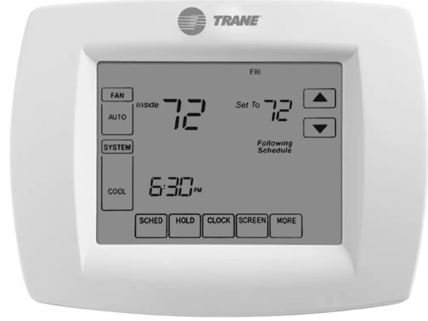 Trane TCONT800 Touch Screen Programmable Thermostat User Manual Trane TCONT800 Touch Screen Programmable Thermostat product image