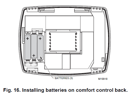 Trane TCONT803AS32DA Multi-Stage Thermostat 16