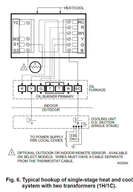 Trane TCONT803AS32DA Multi-Stage Thermostat 6