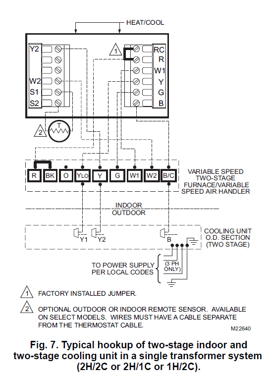 Trane TCONT803AS32DA Multi-Stage Thermostat 7
