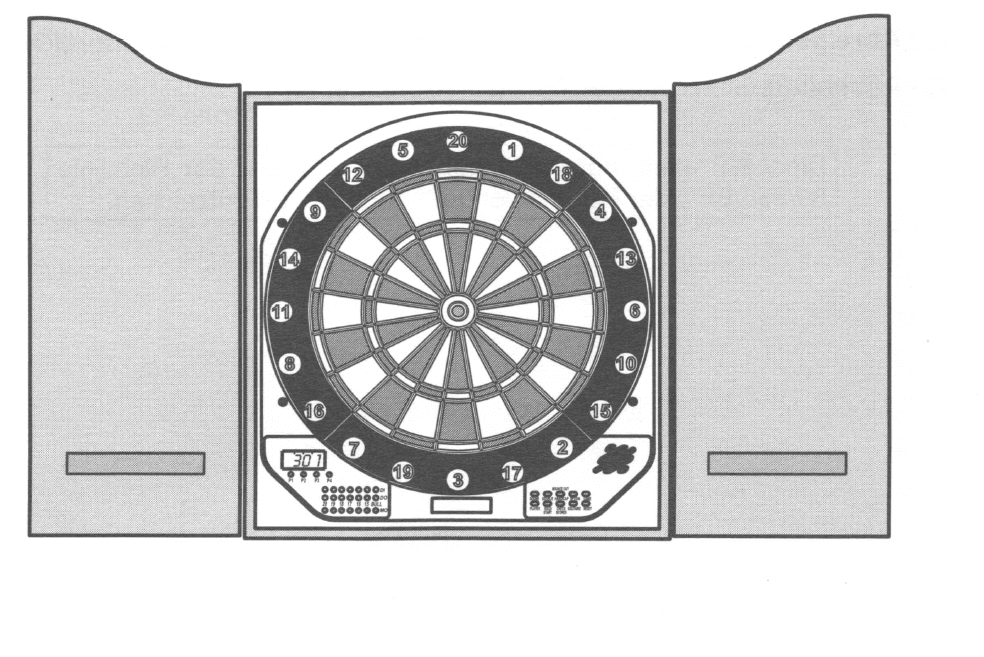 Unicorn SportCraft 78055 Electronic Dart Board 7