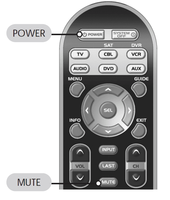 Universal Remote Control URC-R6 8
