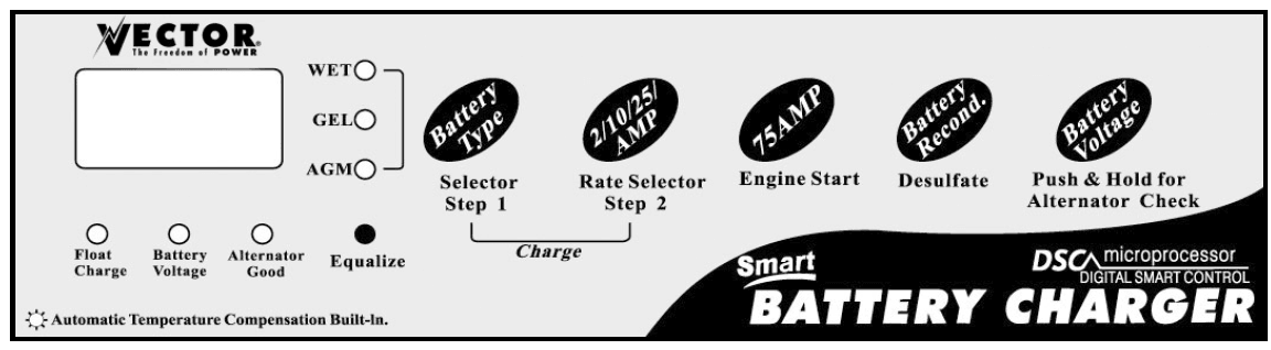 Vector VEC1095A 75 Amp Engine Battery Starter Owners Manual-4