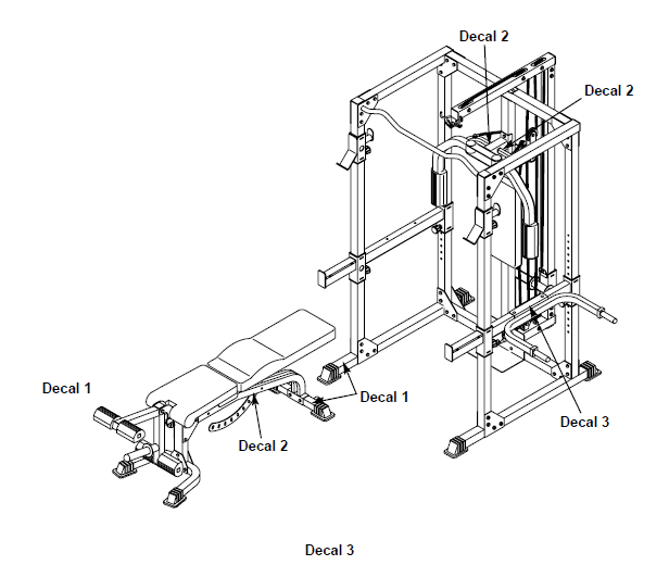Weider Club C670 Weight Bench Home Gym User Manual-1