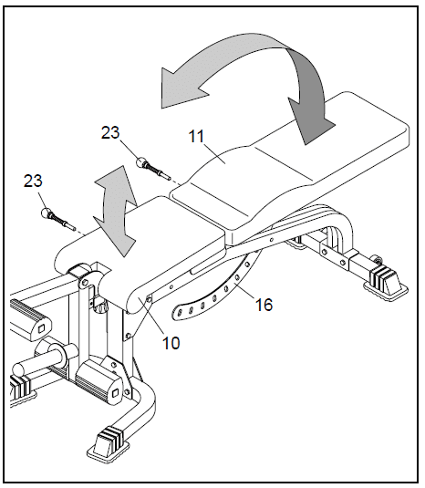 Weider Club C670 Weight Bench Home Gym User Manual-12