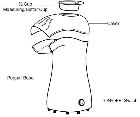 West Bend 82416 Air Crazy Popcorn Popper Instruction Manual West Bend 82416 Air Crazy Popcorn Popper Instruction Manual-1