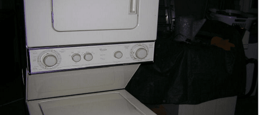 Whirlpool Thin Twin Automatic Washer Dryer-feat