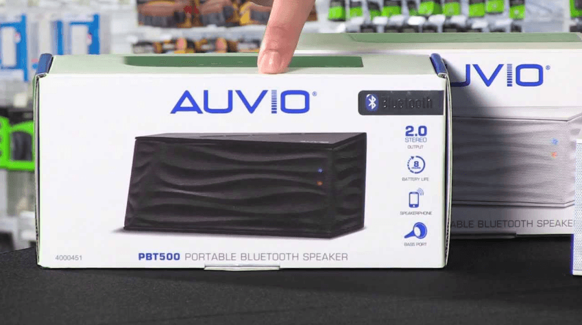 AUVIO 4000451 Bluetooth Portable Speaker User Manual