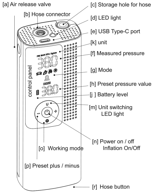 Airmoto Tire Inflator Smart Air Pump 1