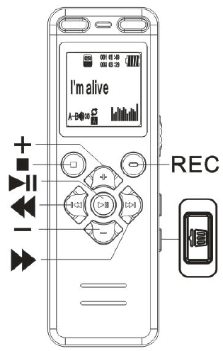 Aiworth E36 Professional Voice Recorder User Manual-6