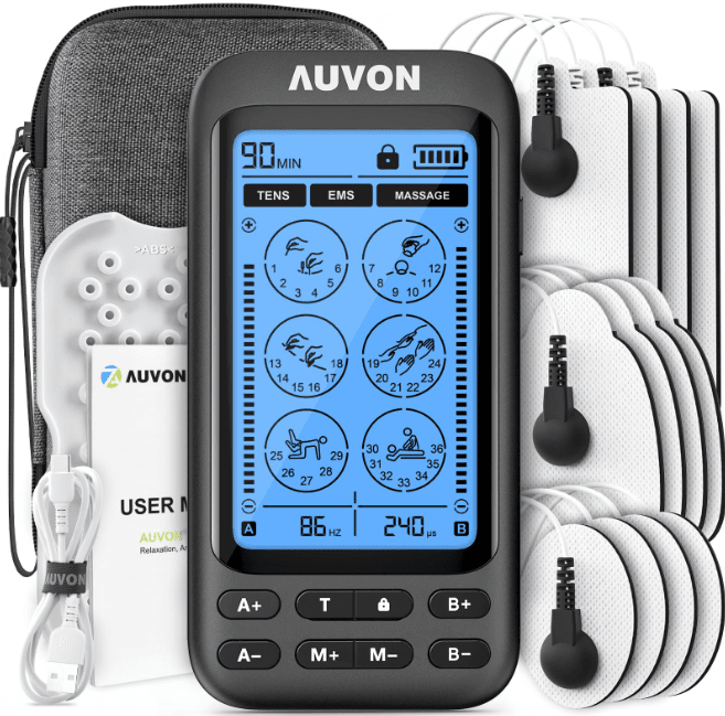 Auvon SM9126 Rechargeable TENS Unit Muscle Stimulator product image
