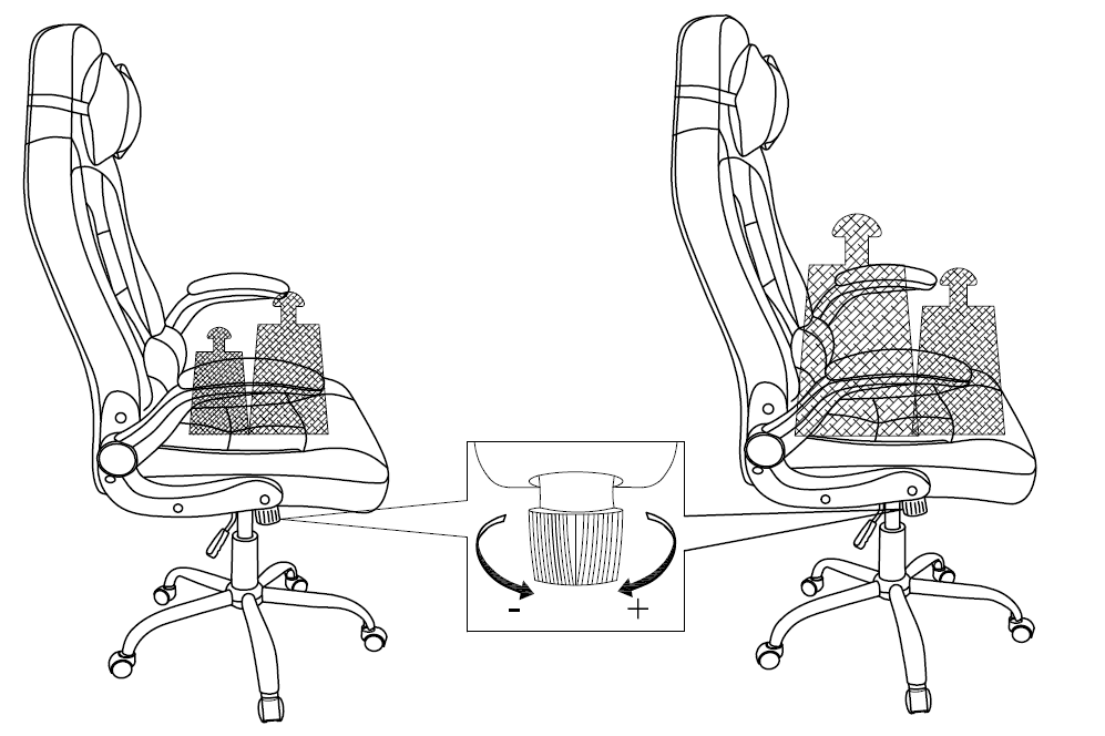 BestOffice High-Back Gaming Chair Assembly Instructions-9