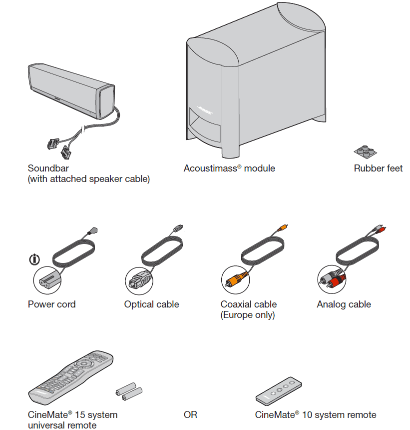 Bose CineMate 15 Home Theater Speaker-1