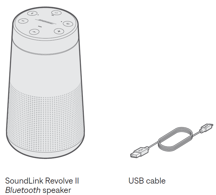 Bose SoundLink Revolve II Bluetooth Speaker User Guide Bose SoundLink Revolve II Bluetooth Speaker User Guide-1