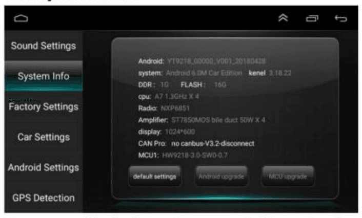 CAMECHO SHA16 Android Auto Car Multimedia Stereo 16