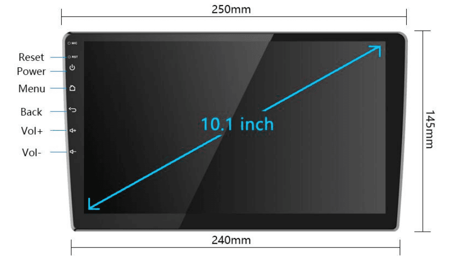 CAMECHO SHA16 Android Auto Car Multimedia Stereo 2