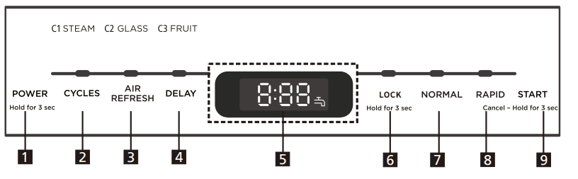 COMFEE CDC17P0ABB Portable Mini Countertop Dishwasher 2