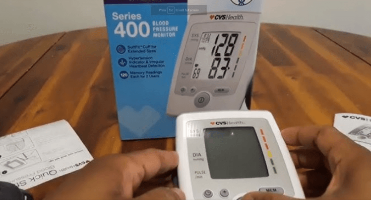 CVS Health Series 400W Wrist Blood Pressure Monitor-Featured