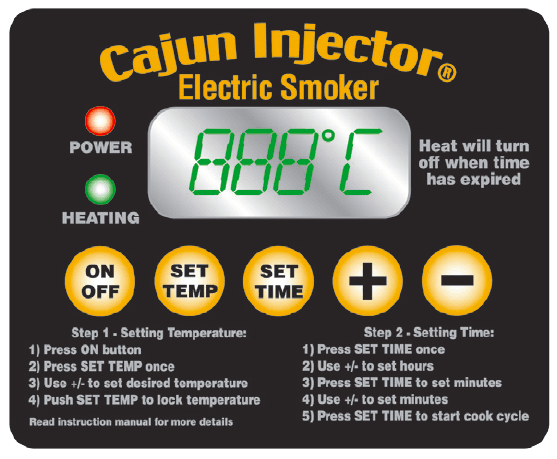 Cajun Injector Electric Smoker User Manual-10