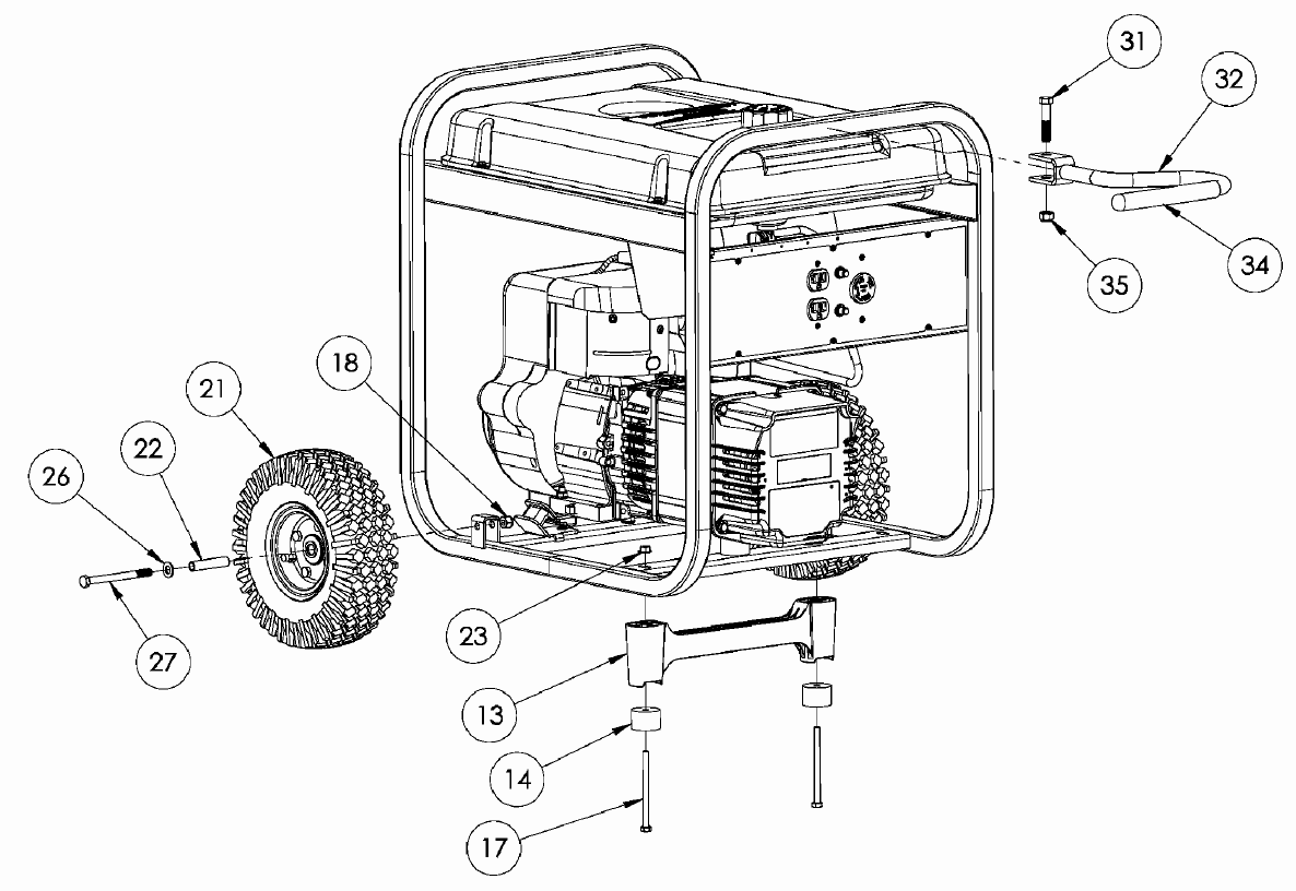 Coleman Powermate PM0525303 5000-watt Portable Generator-2