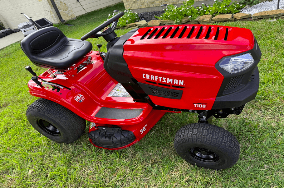 Craftsman T100 Series Gas Riding Lawn Mower User Manual