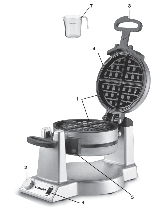 Cuisinart WAF-F30 Round Flip Belgian Waffle Maker Instructions Booklet Cuisinart WAF-F30 Round Flip Belgian Waffle Maker 2