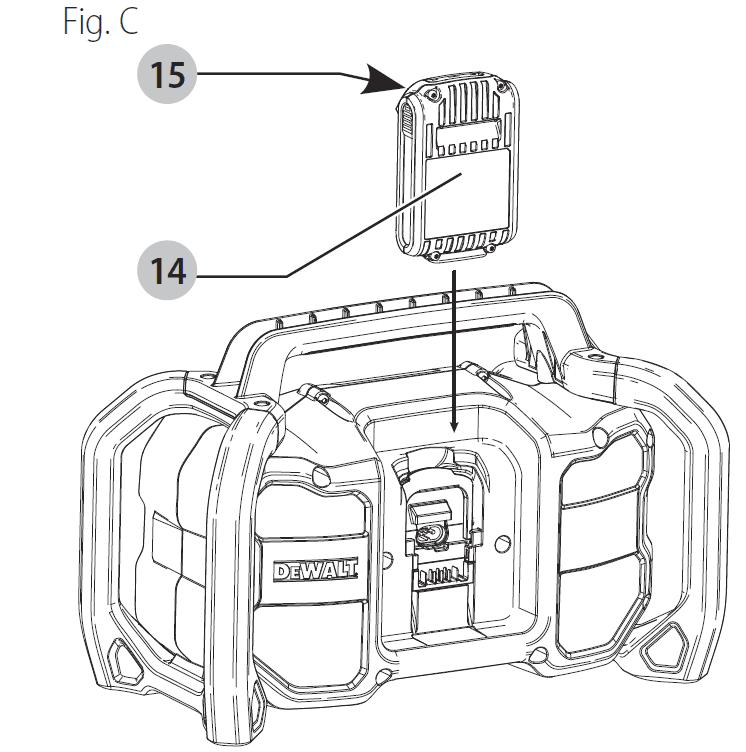 Dewalt DCR028B 12V-20V Bluetooth Radio User Manual Dewalt DCR028B 12V-20V Bluetooth Radio-4