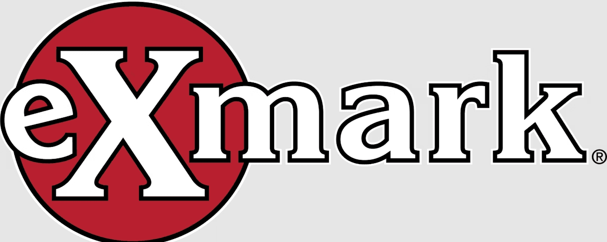 Exmark RADIUS Zero Turn Lawn Mower Instructions Manual Exmark logo