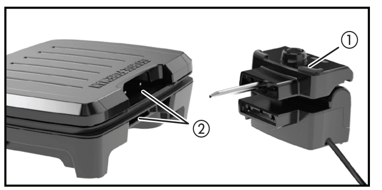 George Foreman GRECV075B Contact Submersible Grill User Manual George Foreman GRECV075B Contact Submersible Grill 2