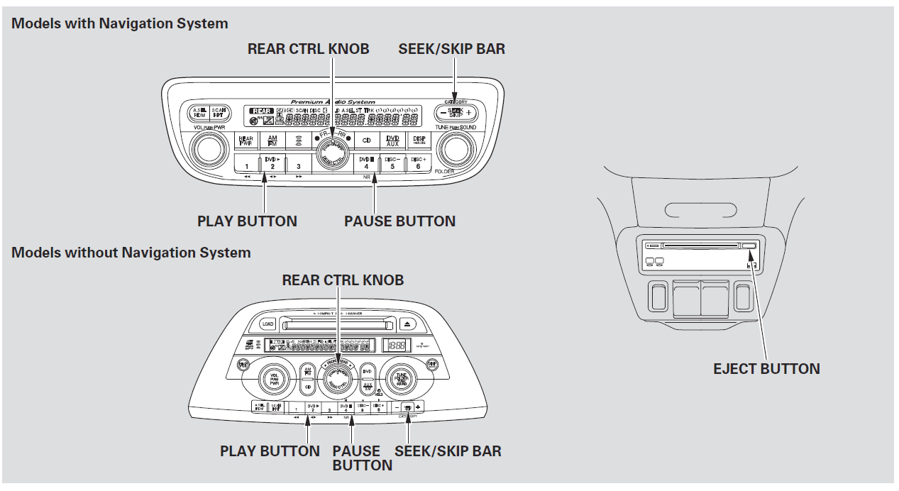 Honda 2008 Odyssey Minivan Owners Manual Honda 2008 Odyssey Minivan-19