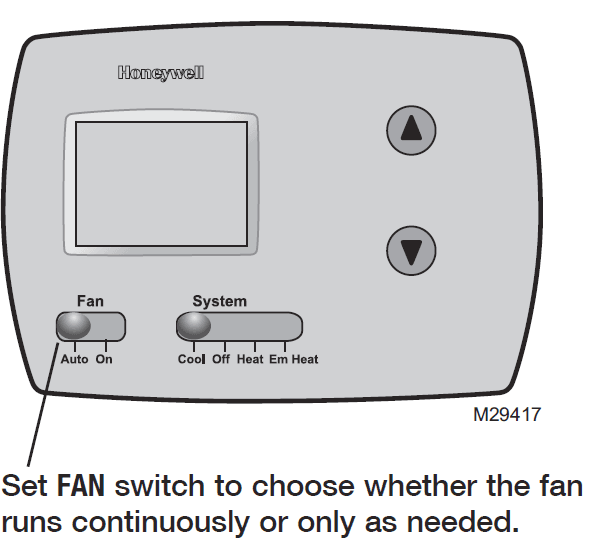 Honeywell PRO TH3000 Series Thermostat-4