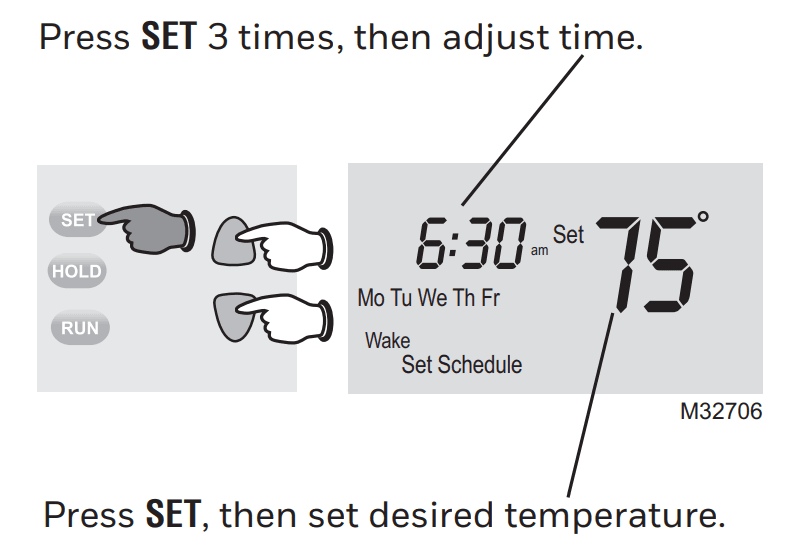 Honeywell Pro 2000 Series Programmable Thermostat 11