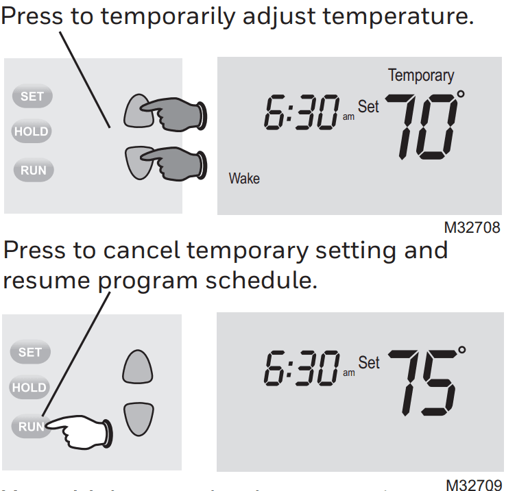 Honeywell Pro 2000 Series Programmable Thermostat 12
