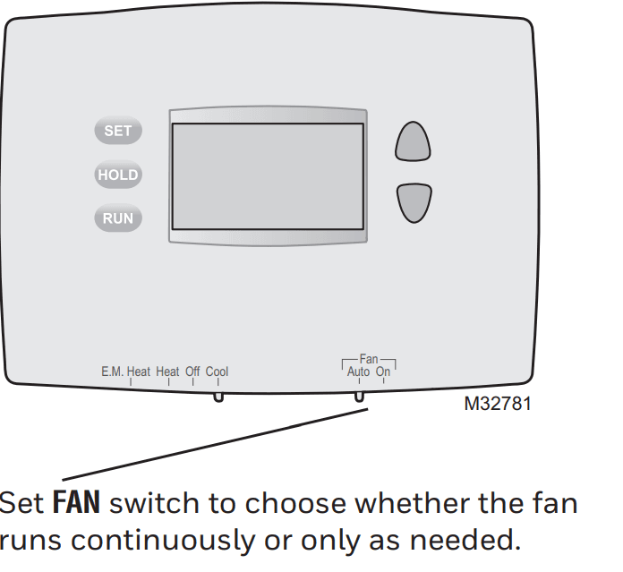 Honeywell Pro 2000 Series Programmable Thermostat 5