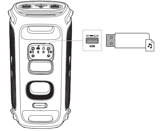 JBL Partybox 110 Portable Bluetooth Speaker 7