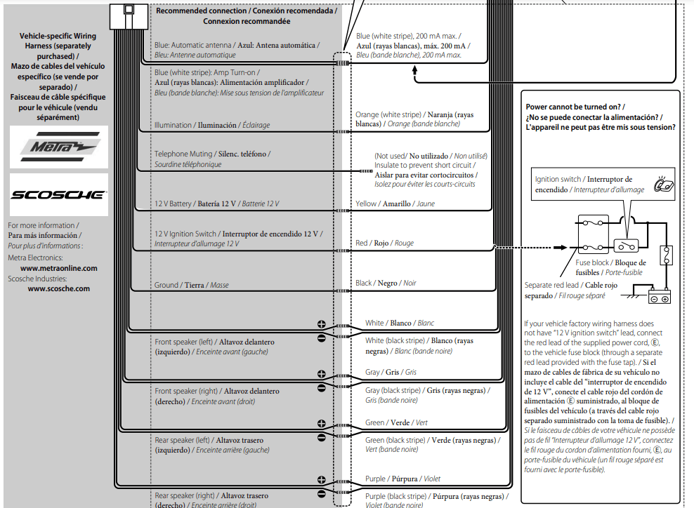 JVC KD-A735BT CD Receiver Installation 9